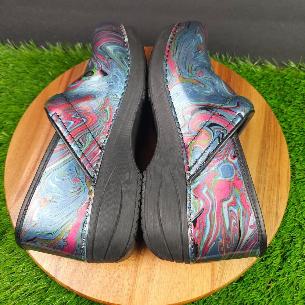 Dansko Women's XP 2.0 Marble Swirl Patent Leather Nurse Clogs Women's 39/US 8.5 - Picture 8 of 12